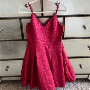 Red rose dress